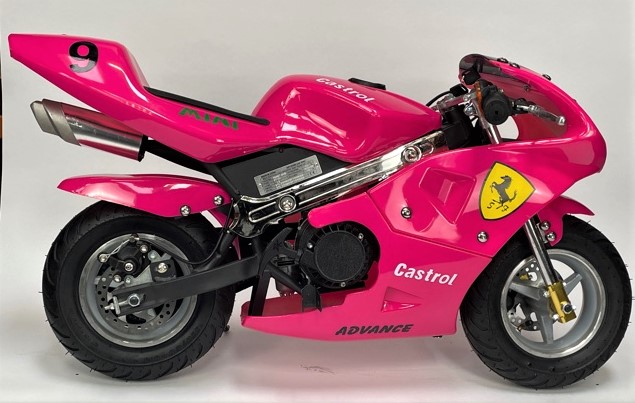 Mini Moto Twin Exhaust Racing Bike Pink – Aria Bikes