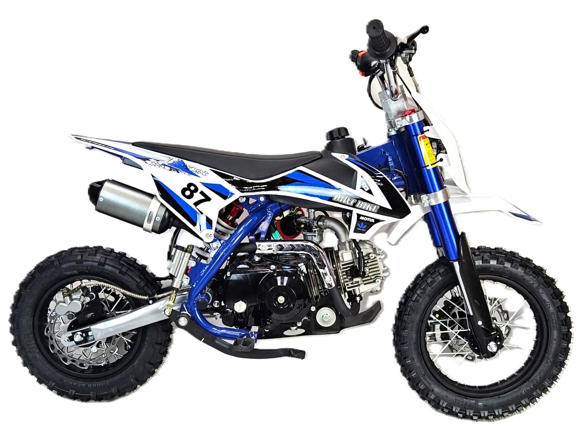 90cc Dirt Bike Automatic Blue