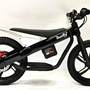 RUNFLY ELECTRIC BALANCE BIKE 16 INCH - Black/Silver