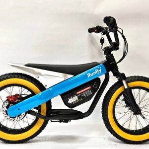 RUNFLY ELECTRIC BALANCE BIKE 16 INCH - Blue/Silver
