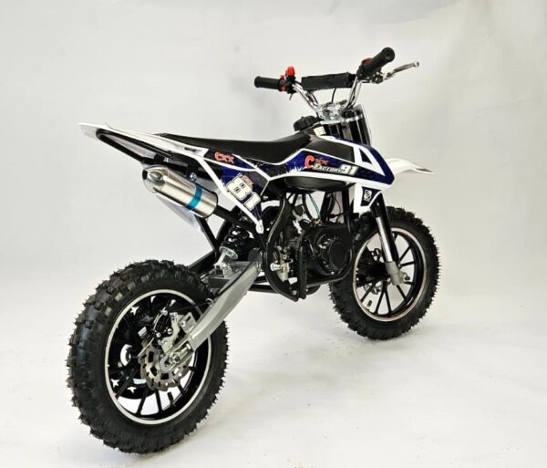 50cc Mini Dirt Bike CXX Blue - Image 3
