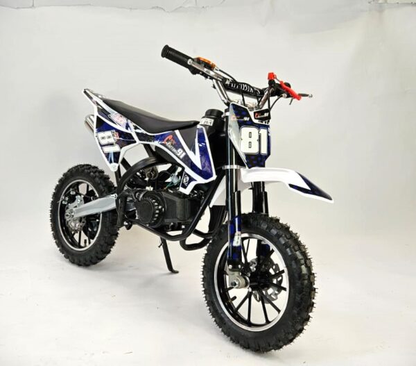 50cc Mini Dirt Bike CXX Blue - Image 4