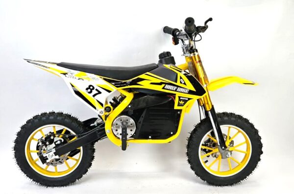 800w Electric Mini Dirt Bike - Yellow