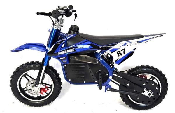 1000w Electric Mini Dirt Bike - Blue - Image 6