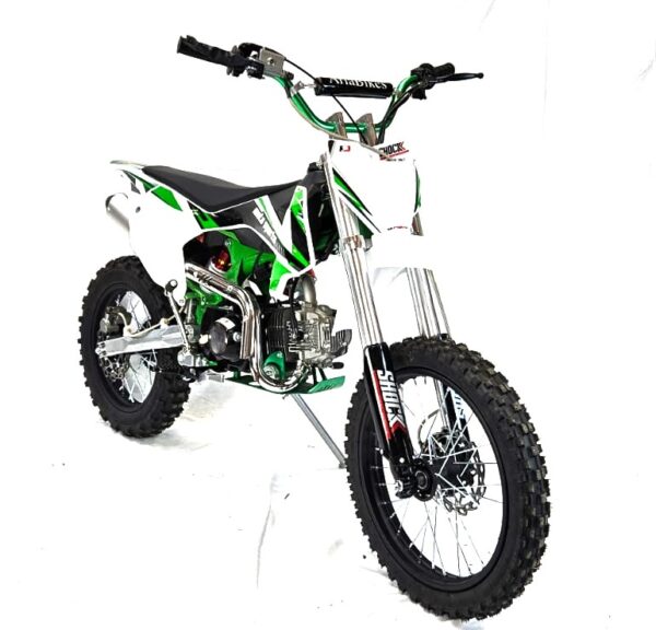 125cc Dirt Bike Electric Start - Green - Image 3