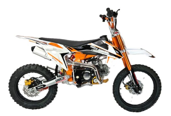 125cc Dirt Bike Electric Start - Orange