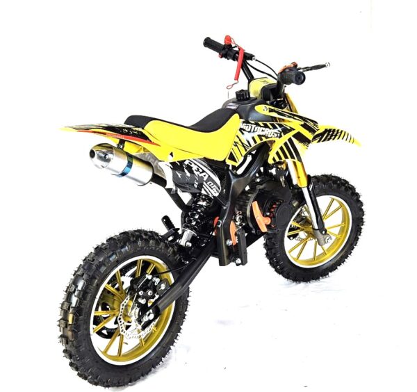 50cc Mini Dirt Bike  VTX - Yellow - Image 5