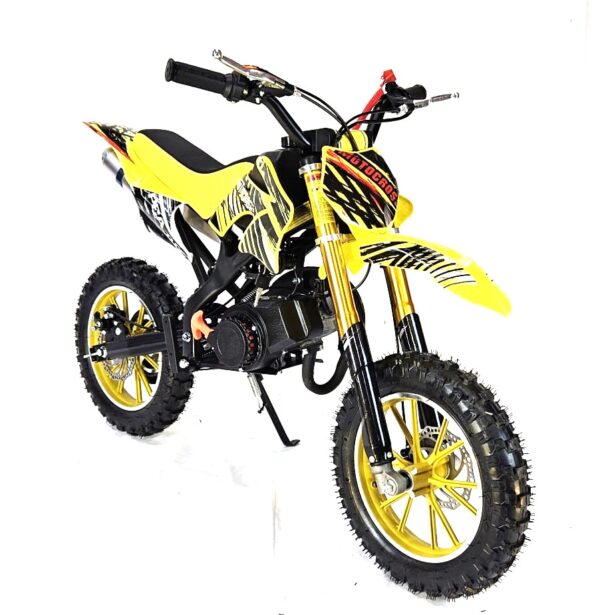 50cc Mini Dirt Bike  VTX - Yellow - Image 4