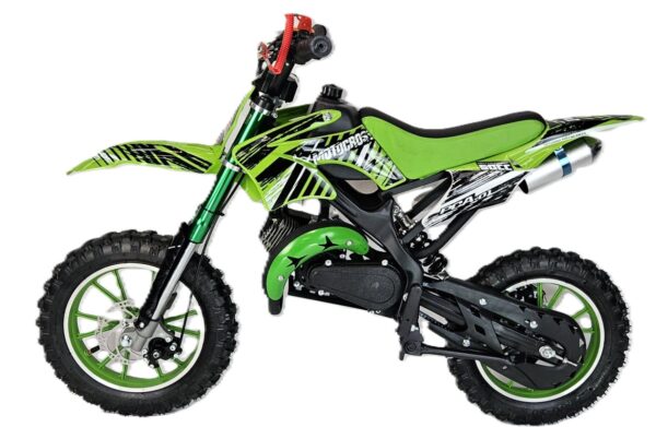 50cc Mini Dirt Bike  VTX - Green - Image 3