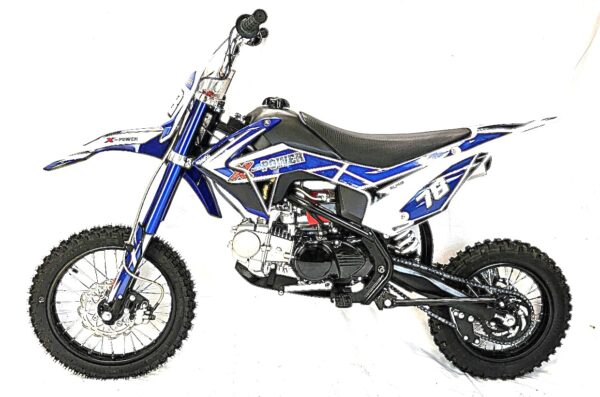 125cc Dirt Bike Semi-Automatic Blue - Image 7