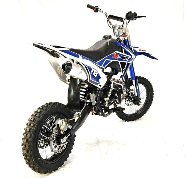 125cc Dirt Bike Semi-Automatic Blue - Image 6