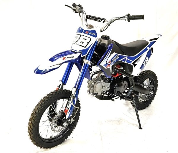 125cc Dirt Bike Semi-Automatic Blue - Image 5