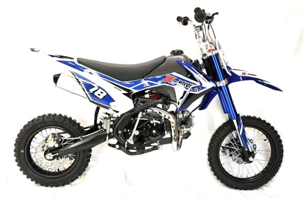 125cc Dirt Bike Semi-Automatic Blue