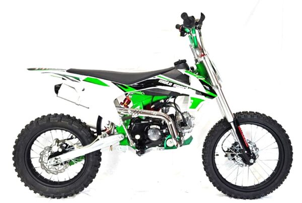 125cc Dirt Bike Electric Start - Green