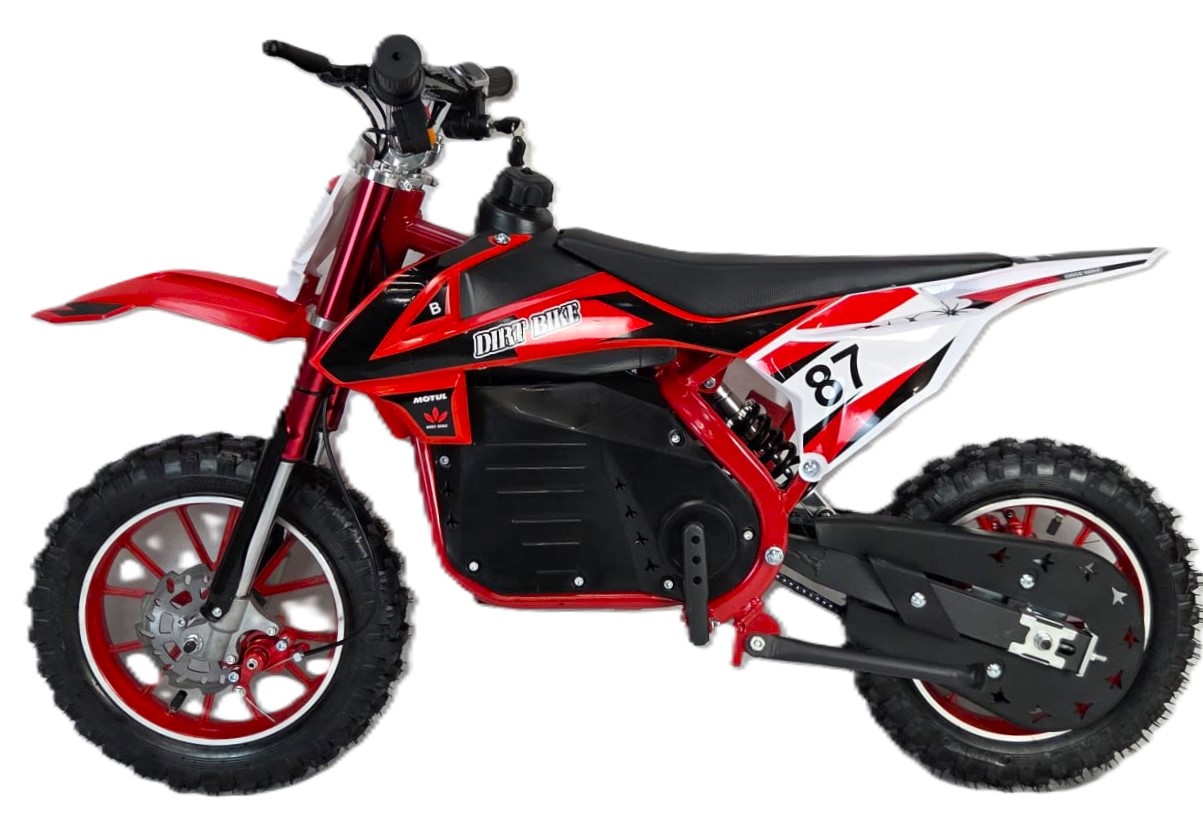 1000w Electric Mini Dirt Bike - Red - Image 2
