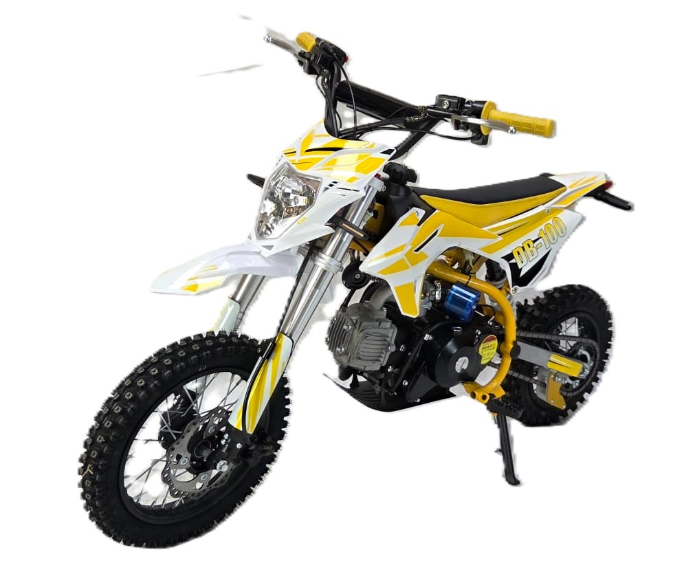 110cc Dirt Bike Automatic Yellow - Image 2