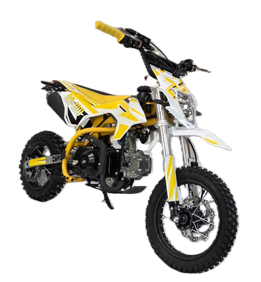 110cc Dirt Bike Automatic Yellow - Image 3