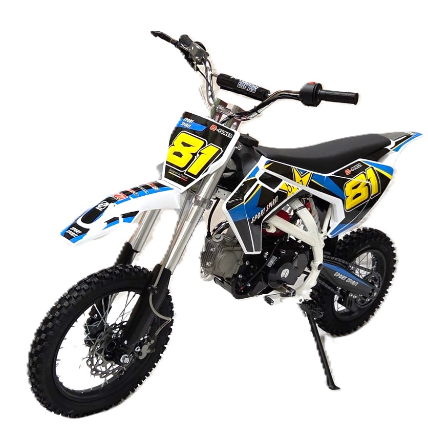 110cc Dirt Bike Semi-Automatic Blue - Image 3